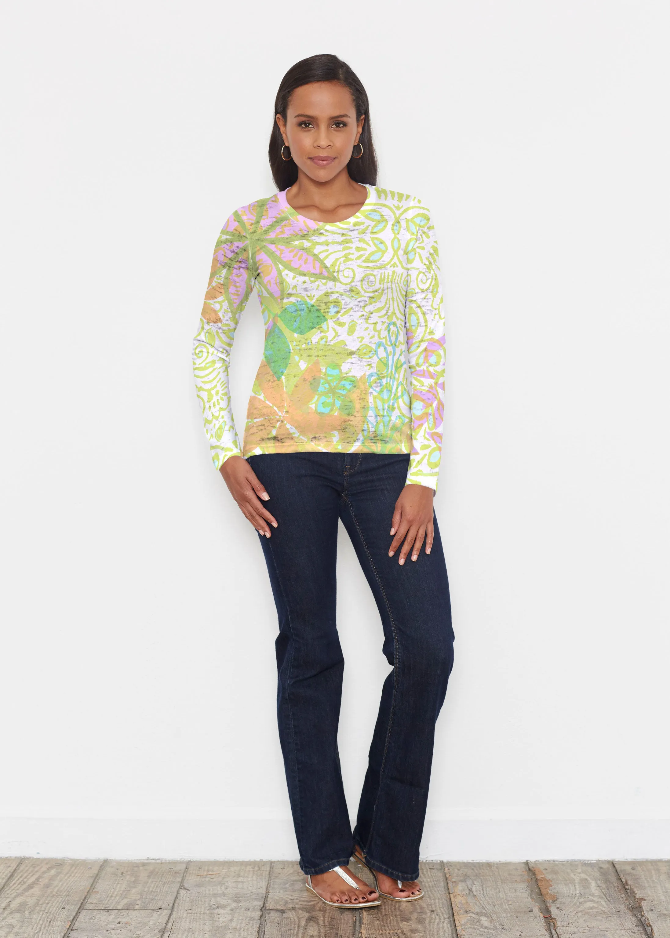 Kauai Lime (2301) ~ Signature Long Sleeve Crew Shirt