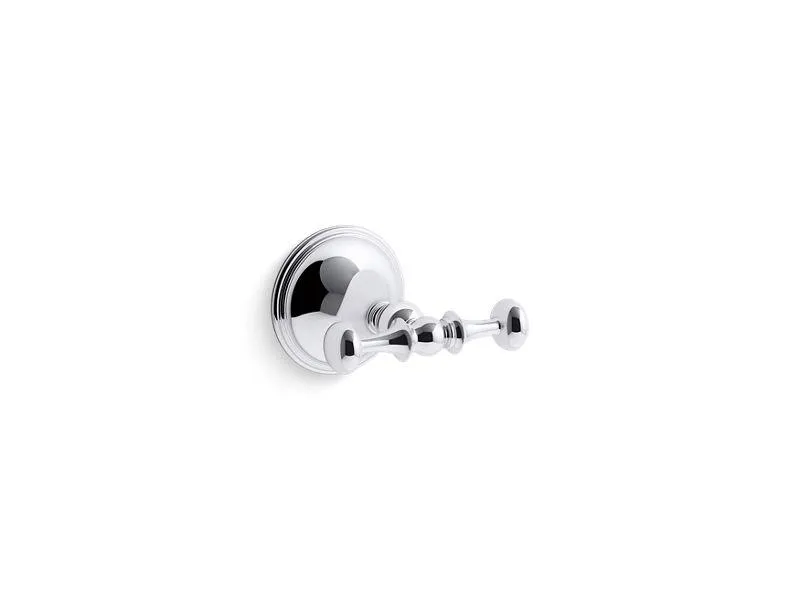 KOHLER K-26525 Decorative Double robe hook