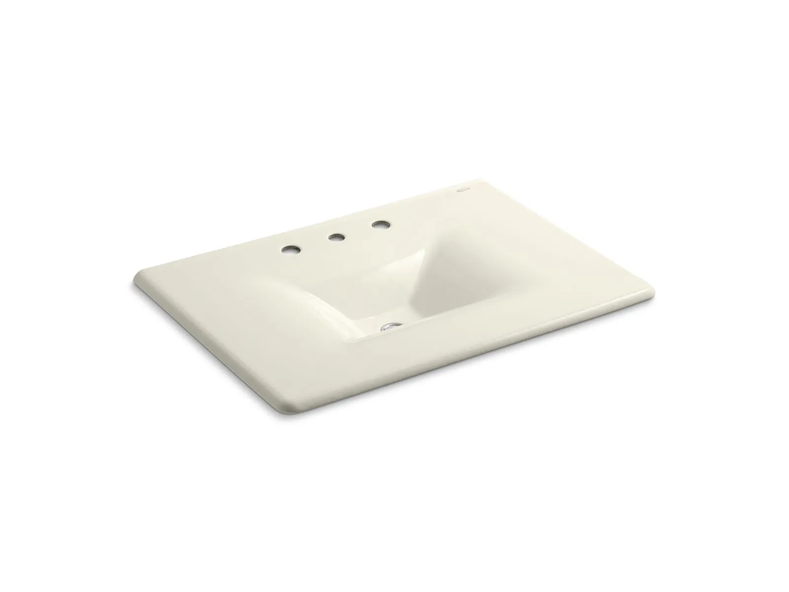 KOHLER K-3049-8 Iron/Impressions 31" Enameled cast iron vanity top with integrated rectangular sink