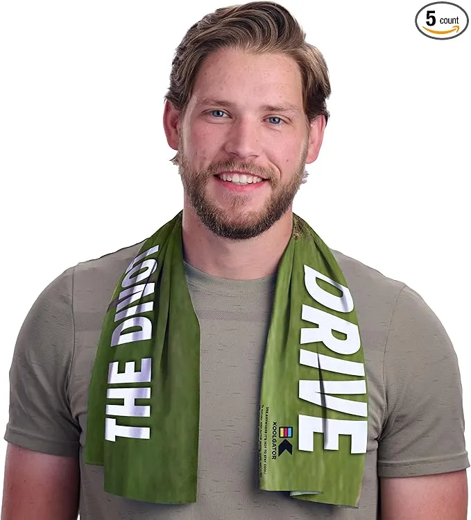 KOOLGATOR SPF 30 Cooling Towel for Face & Neck - Cooling Towels for Sports, Athletes, Gym, and Hot Weather - Men, Women & Kids