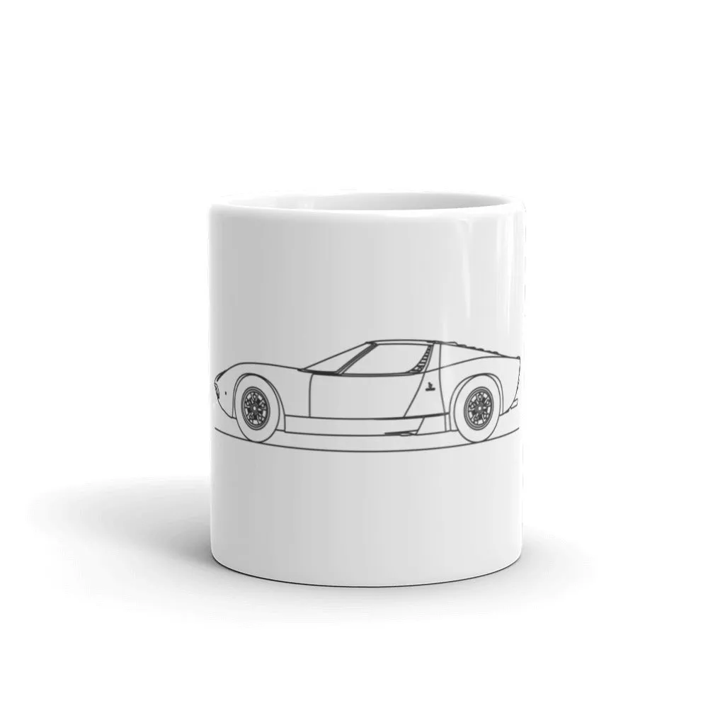 Lamborghini Miura Silhouette Mug