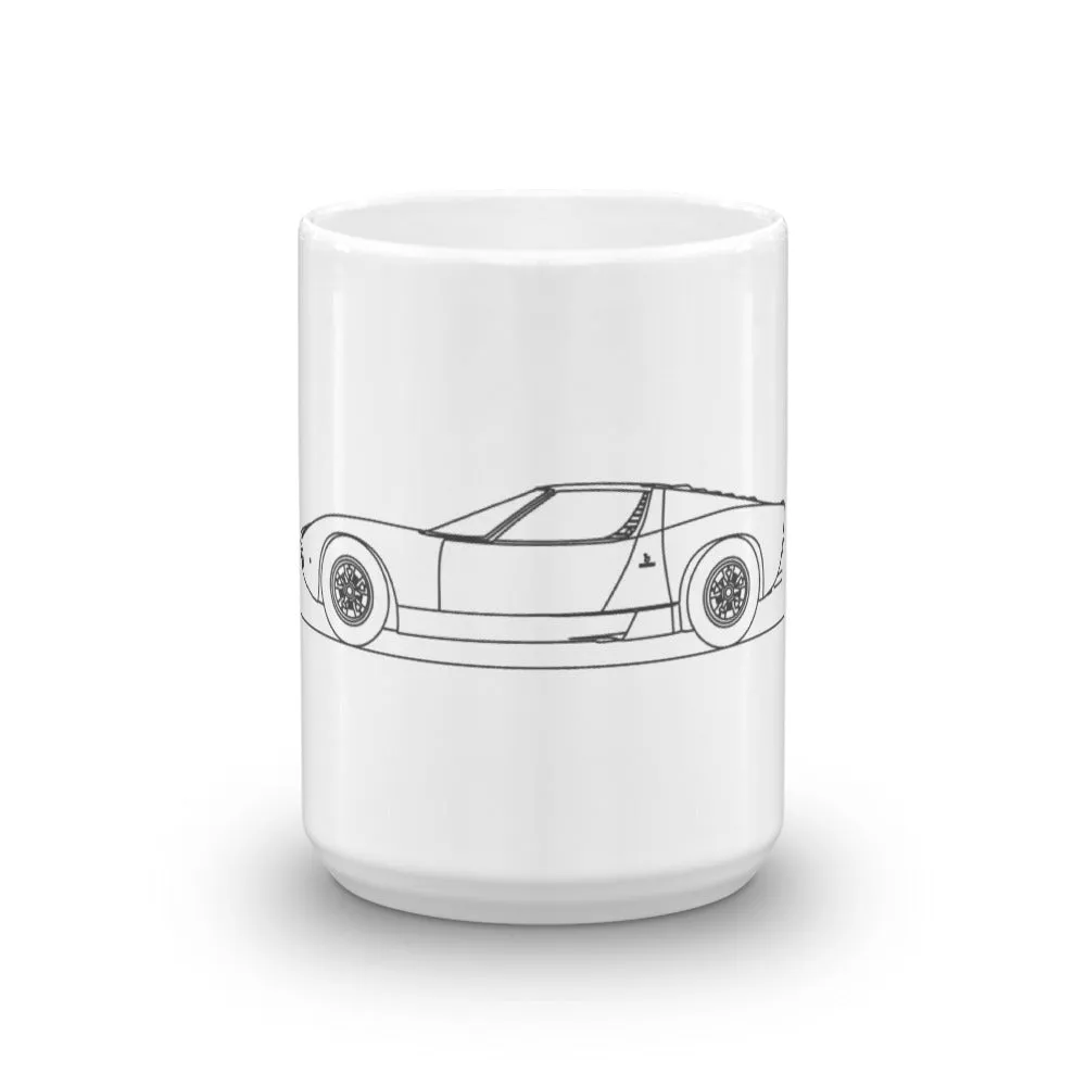Lamborghini Miura Silhouette Mug
