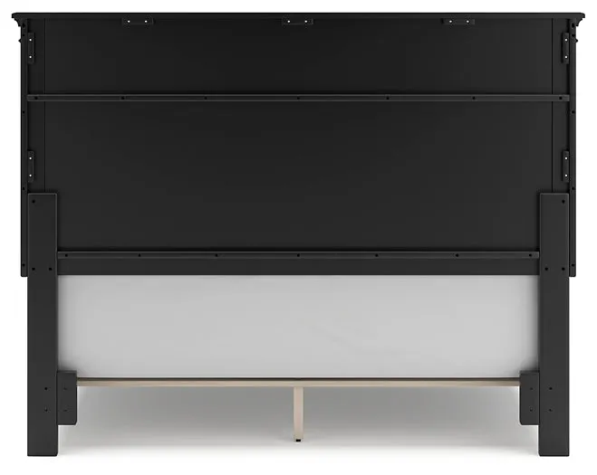 Lanolee Queen Panel Bed with Mirrored Dresser, Chest and Nightstand