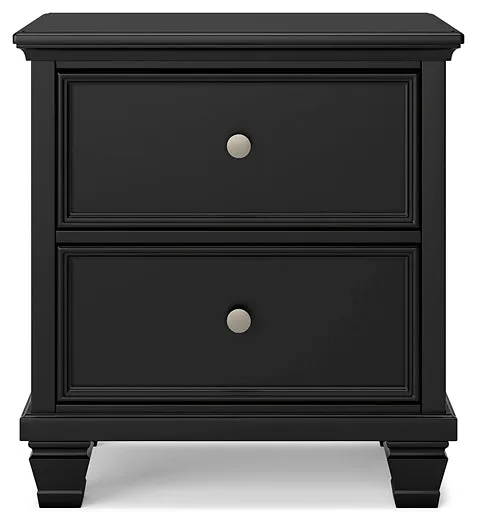 Lanolee Queen Panel Bed with Mirrored Dresser, Chest and Nightstand