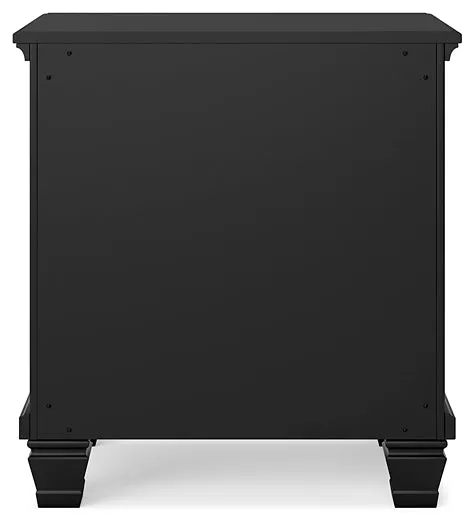 Lanolee Queen Panel Bed with Mirrored Dresser, Chest and Nightstand