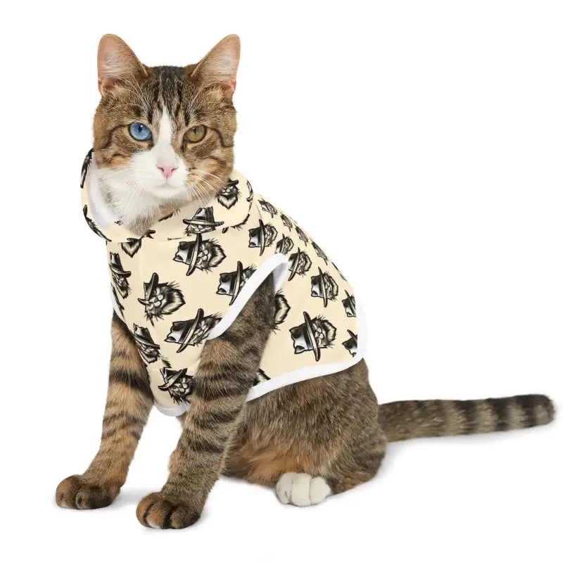 Level Up your Pup with Adorable Cat Pattern Pet Hoodie