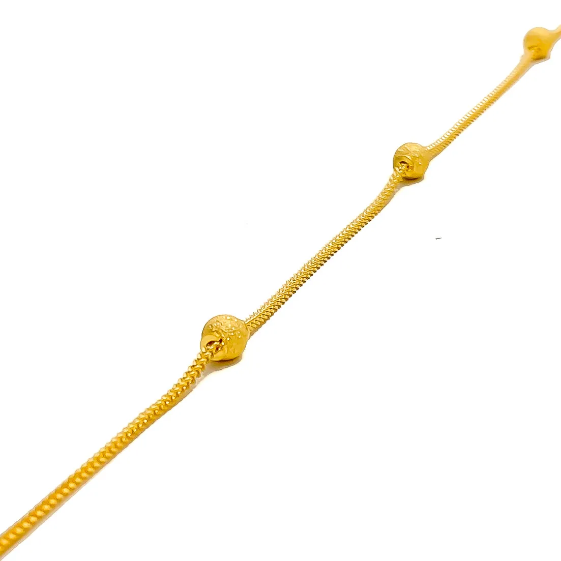 Lightweight Graceful 22K Gold Bracelet