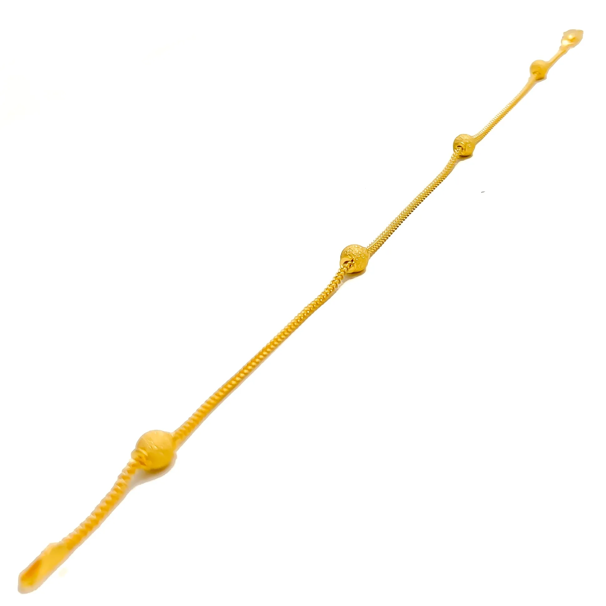 Lightweight Graceful 22K Gold Bracelet
