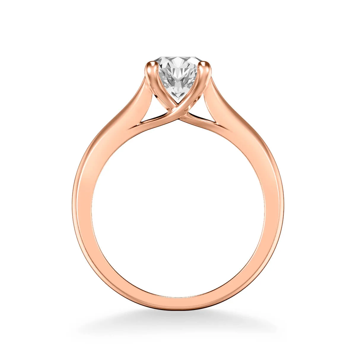 Lindsey Classic Solitaire Diamond Engagement Ring