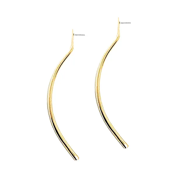 Long Bow Stud Earrings