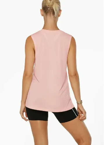 Lorna Jane Lotus Muscle Tank - Vibrant Peach