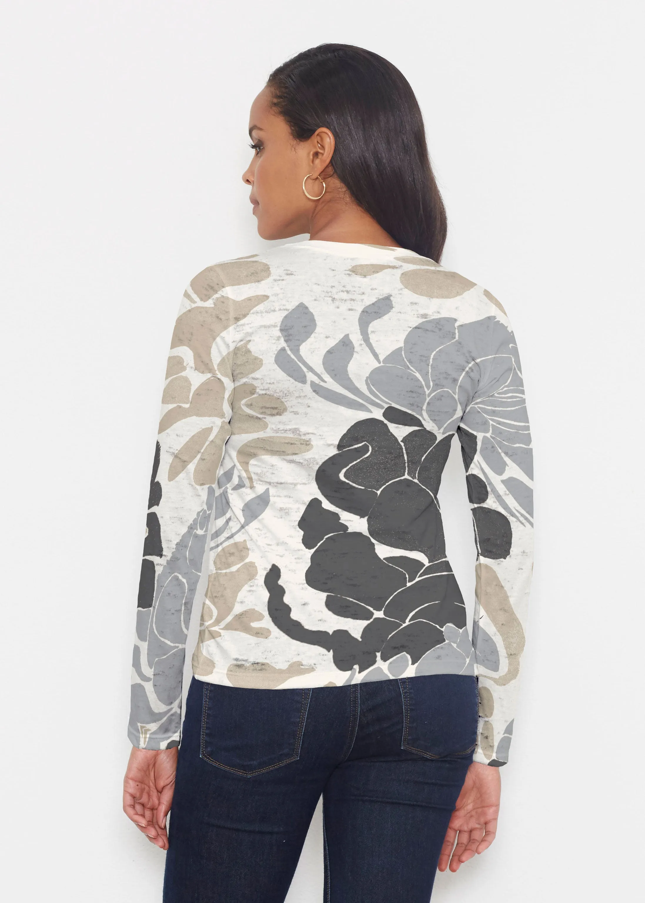 Lotus Grey (23057) ~ Signature Long Sleeve Crew Shirt