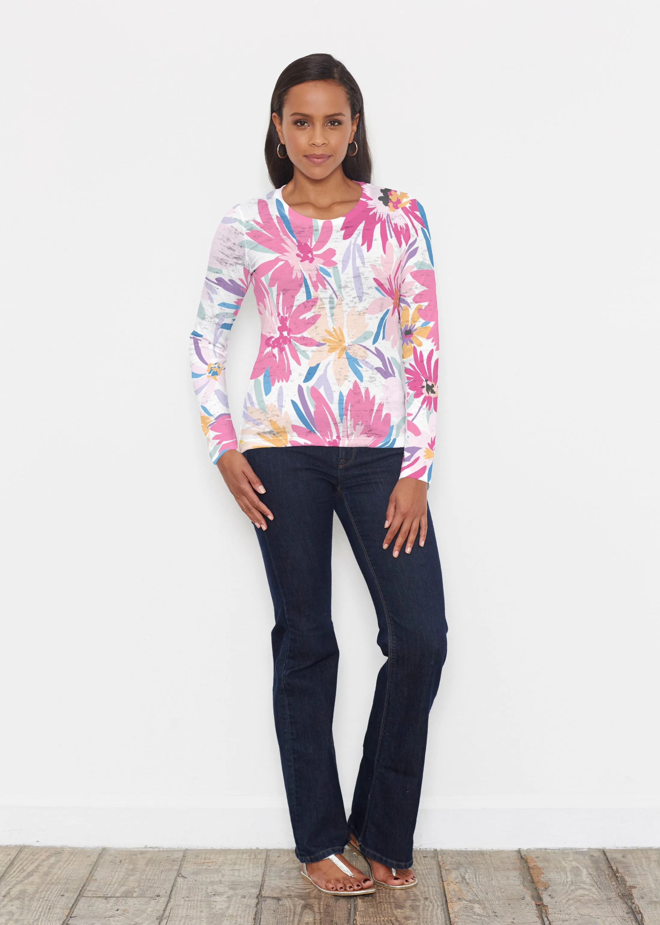 Loves me Loves me Not (8068) ~ Signature Long Sleeve Crew Shirt
