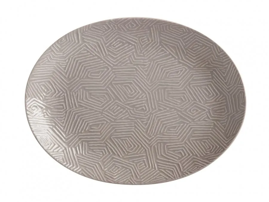 Maxwell & Williams Dune Oval Platter Taupe 36x27cm DR0417