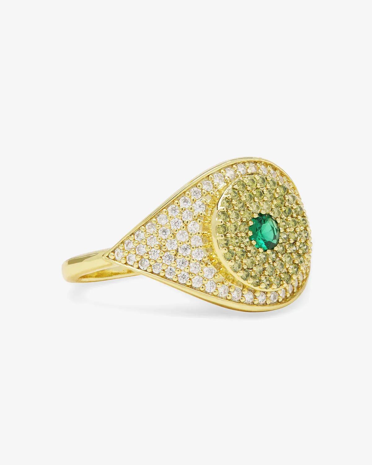 Melinda Maria Green Evil Eye Ring