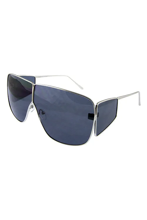 Metal Modern Square Sunglasses