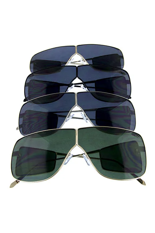 Metal Modern Square Sunglasses