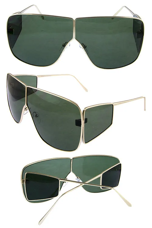 Metal Modern Square Sunglasses