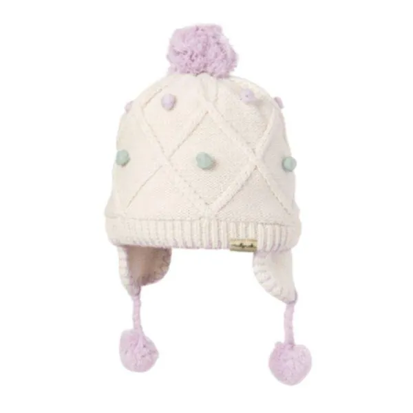 MILLYMOOK Aracoon Baby Beanie -Cream