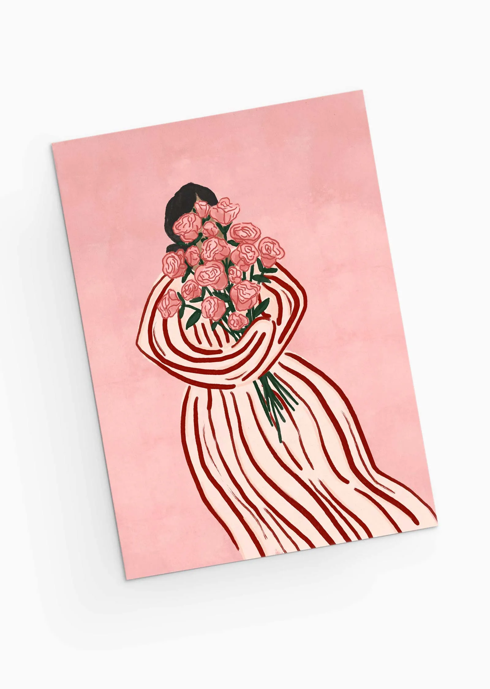 Mimi & August Premium Greeting Card: Bouquet of Roses