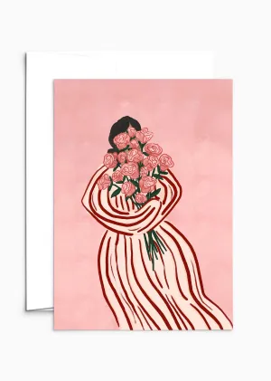 Mimi & August Premium Greeting Card: Bouquet of Roses