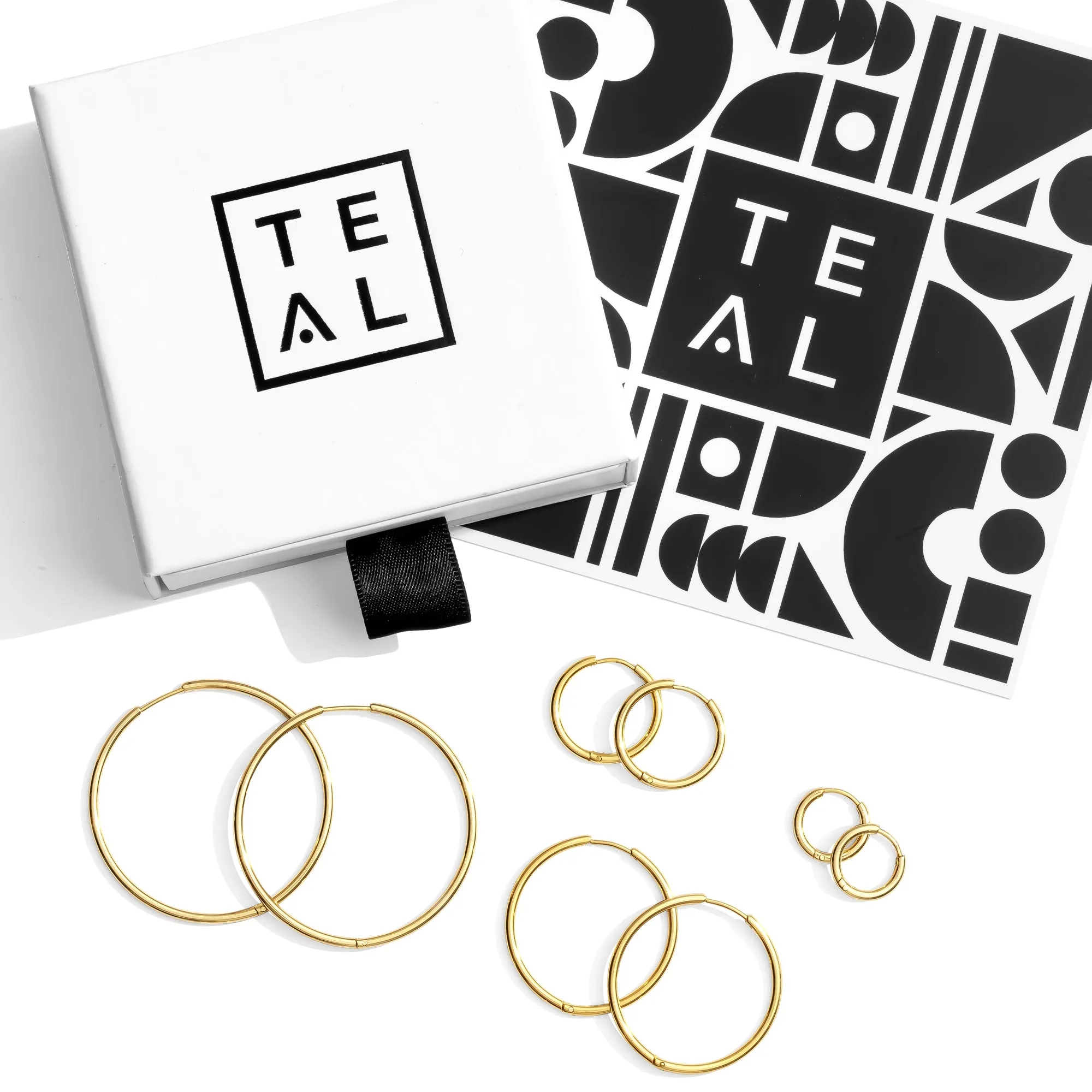 MINI MODERN HOOPS - GOLD