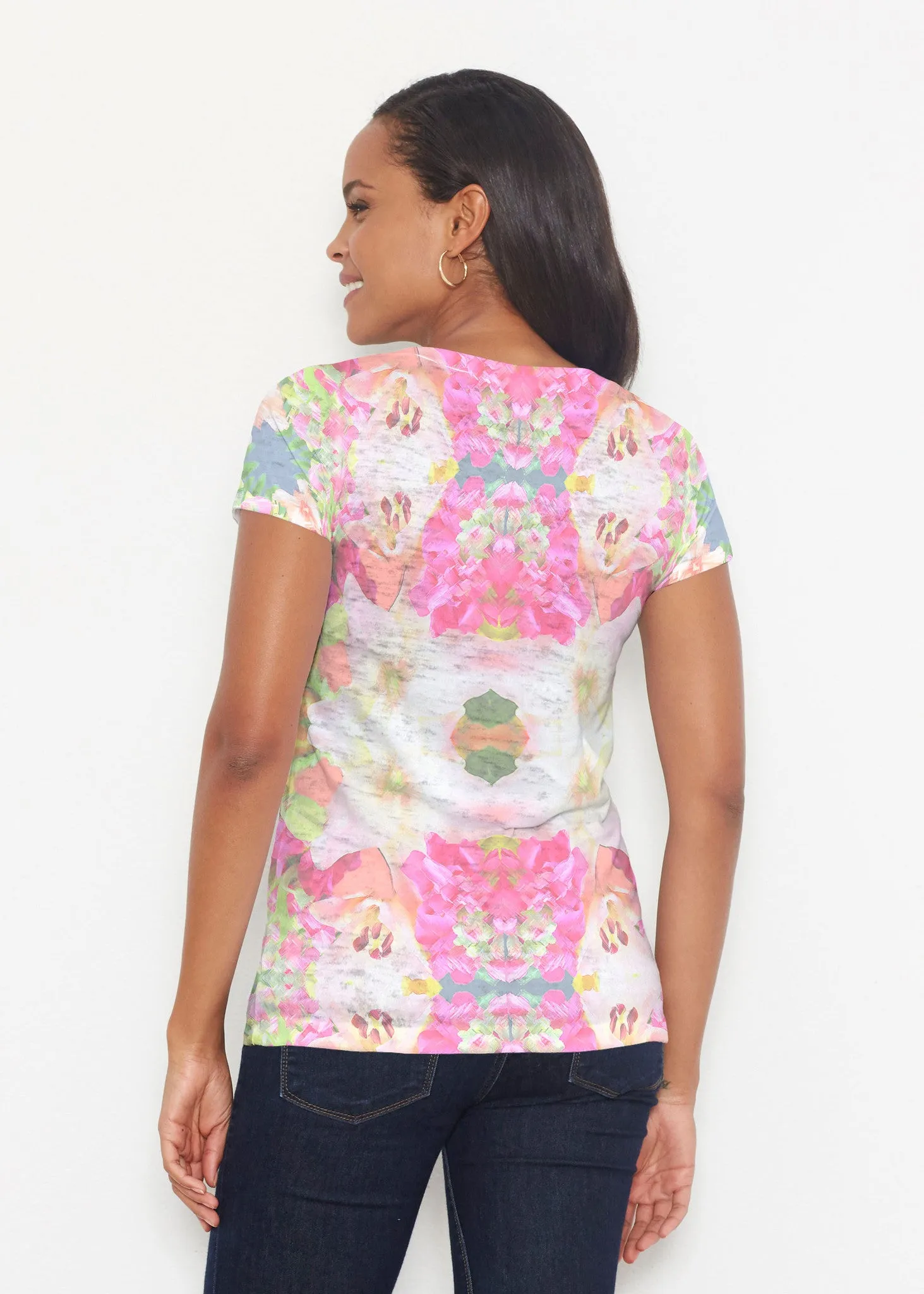 Mirage Pink (13140) ~ Signature Short Sleeve Scoop Shirt