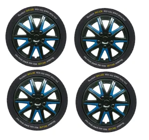 Mitsubishi Pajero/Shogun Classic Black Blue Wheel Trims Covers (2002-2016)