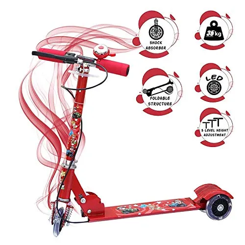 mittali dispatch Road Runner 3 Wheel Fordable Scooter, Skate Scooter for Kids,Baby Toys for Kids,Baby Toys for Boys Girls.