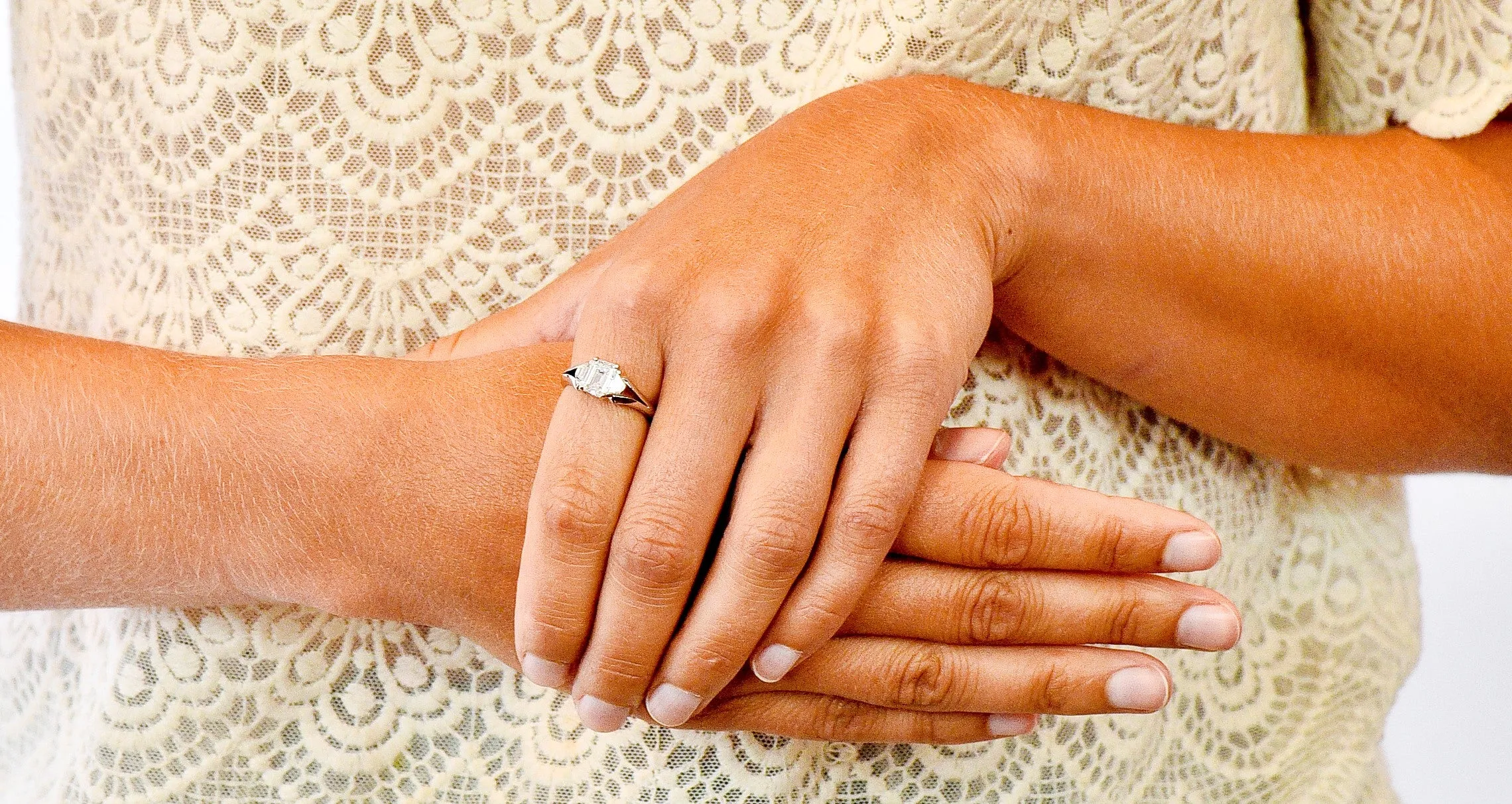 Modern 1.60 CTW Emerald Cut Diamond Platinum Engagement Ring GIA