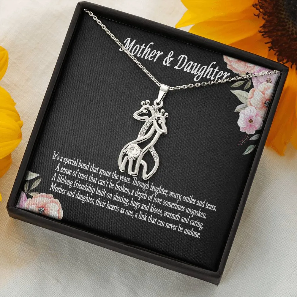 Mother Daughter Necklace, Mother Daughter Gift Necklace, Daughter Gift, Mother Daughter Forever Linked Giraffe Necklace, Mother's Day Gift