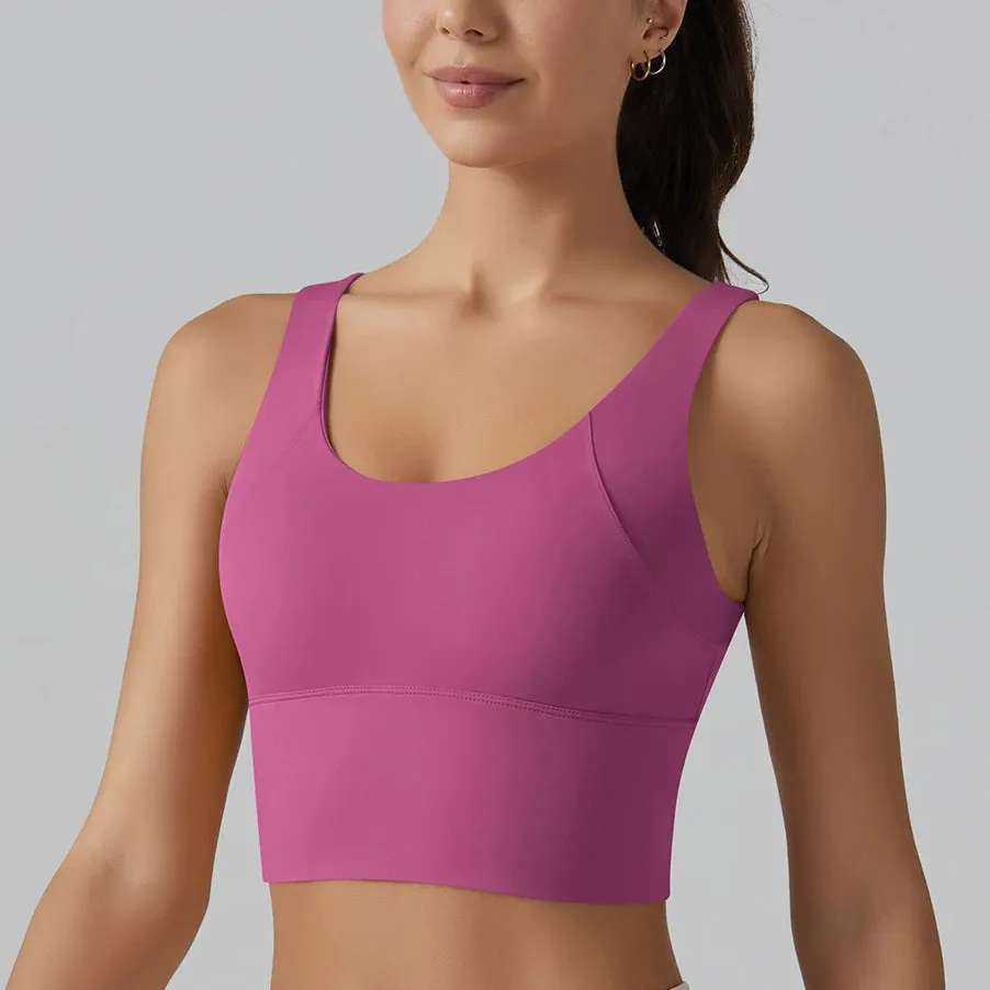 Move Like Diva Push-Up Padded Sports Bra
