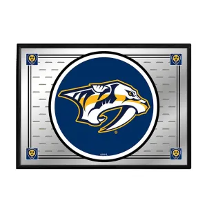 Nashville Predators: Team Spirit - Framed Mirrored Wall Sign