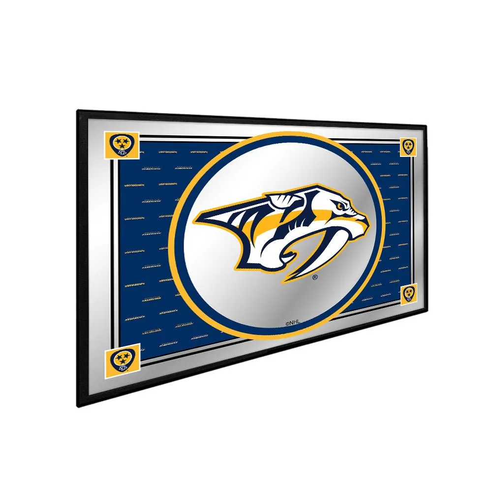 Nashville Predators: Team Spirit - Framed Mirrored Wall Sign