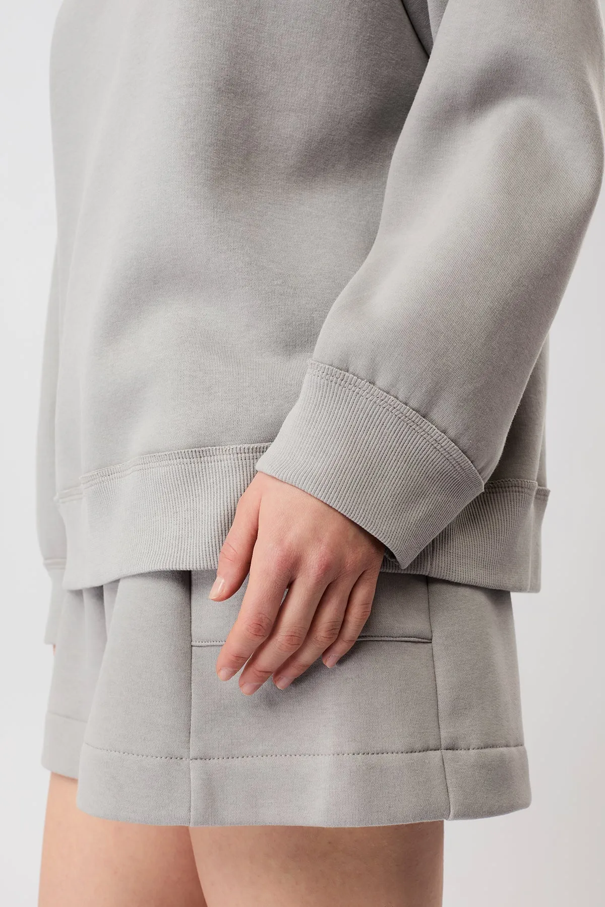 Natural Dye Simple Sweater Oyster