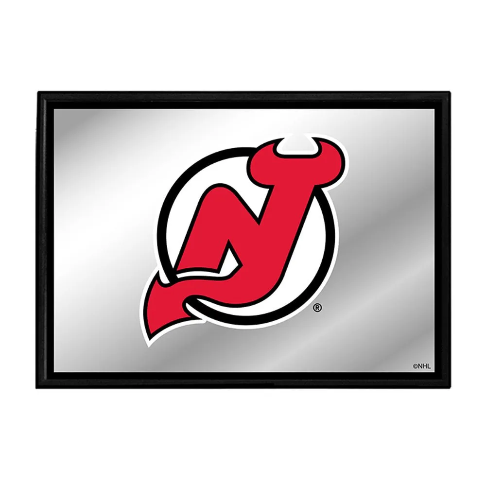 New Jersey Devils: Framed Mirrored Wall Sign