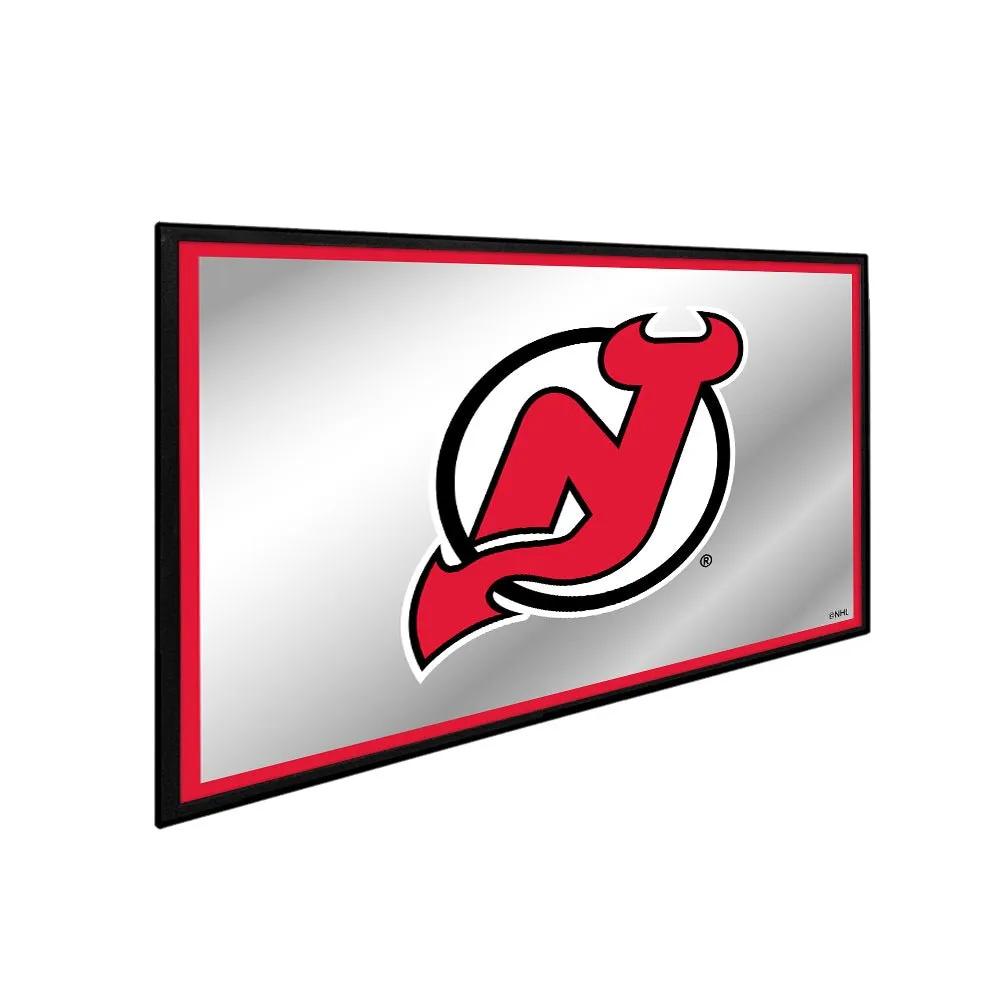 New Jersey Devils: Framed Mirrored Wall Sign