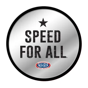 NHRA: Speed for All - Modern Disc Mirrored Wall Sign