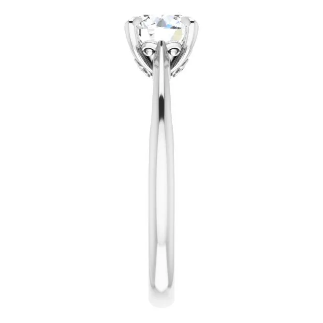 Norah Round Diamond Solitaire Engagement Ring