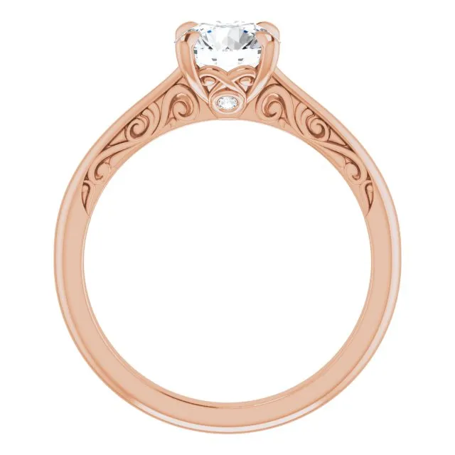 Norah Round Diamond Solitaire Engagement Ring