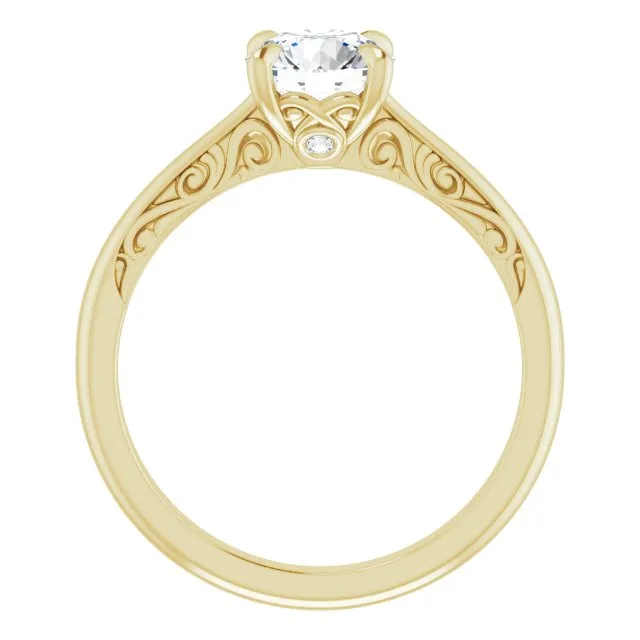 Norah Round Diamond Solitaire Engagement Ring