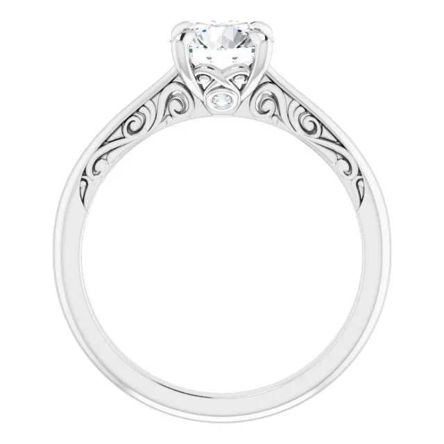 Norah Round Diamond Solitaire Engagement Ring