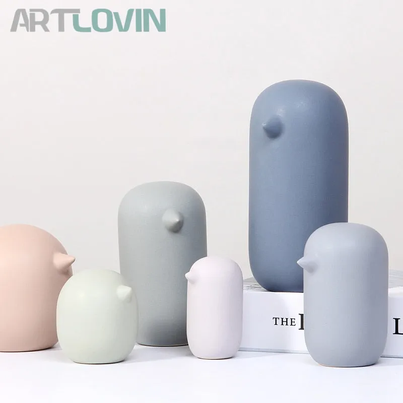 Nordic Modern Abstract Bird Figurines