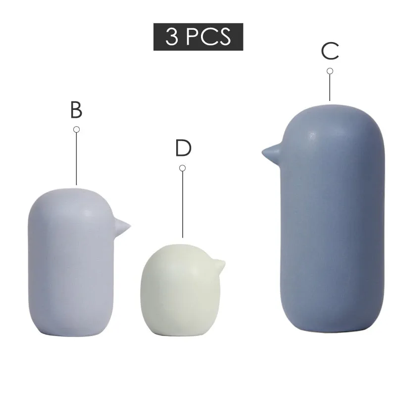 Nordic Modern Abstract Bird Figurines