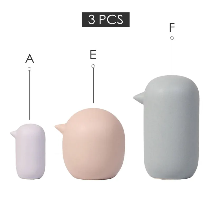 Nordic Modern Abstract Bird Figurines