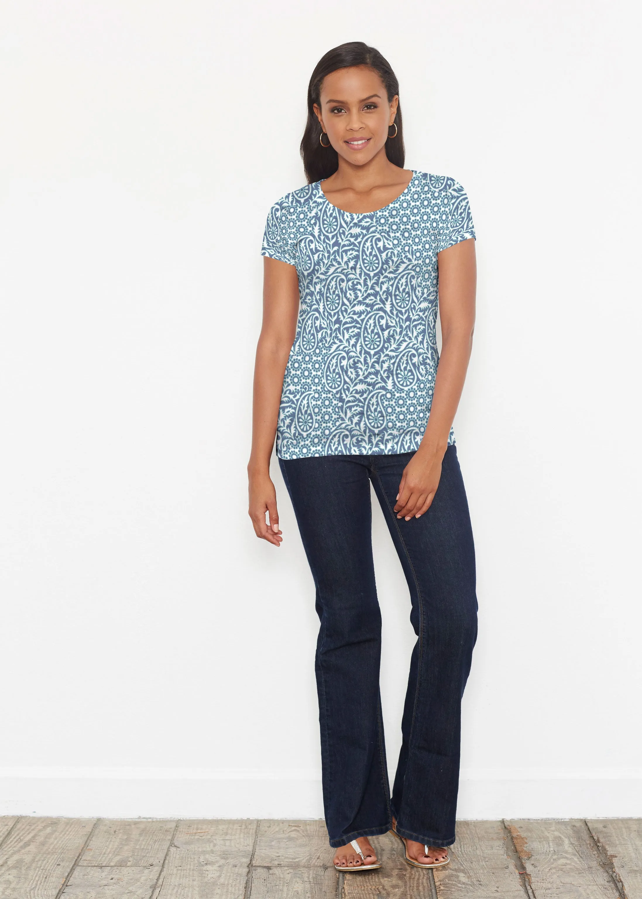 Oakley Blue (8114) ~ Short Sleeve Scoop Shirt