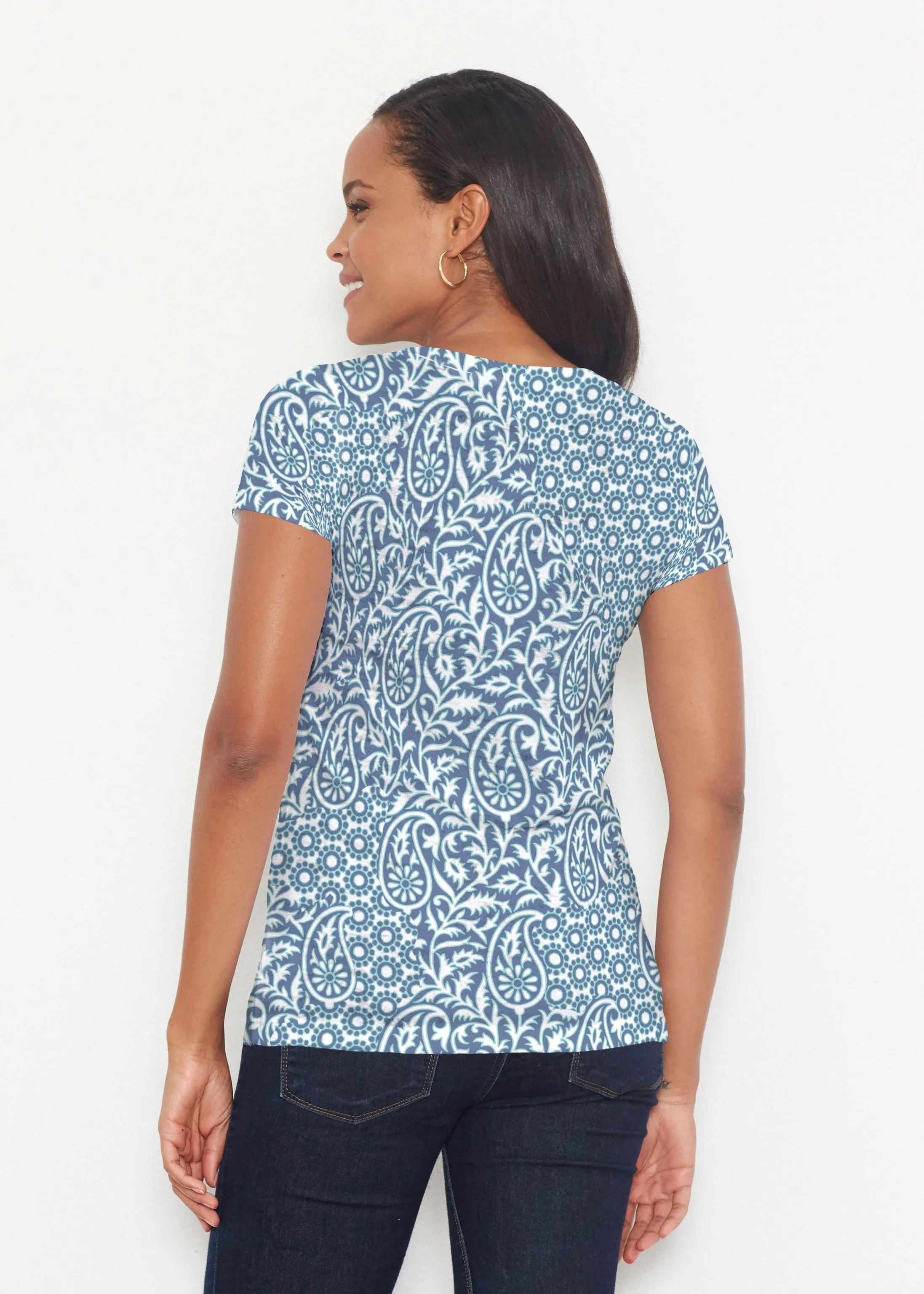 Oakley Blue (8114) ~ Short Sleeve Scoop Shirt