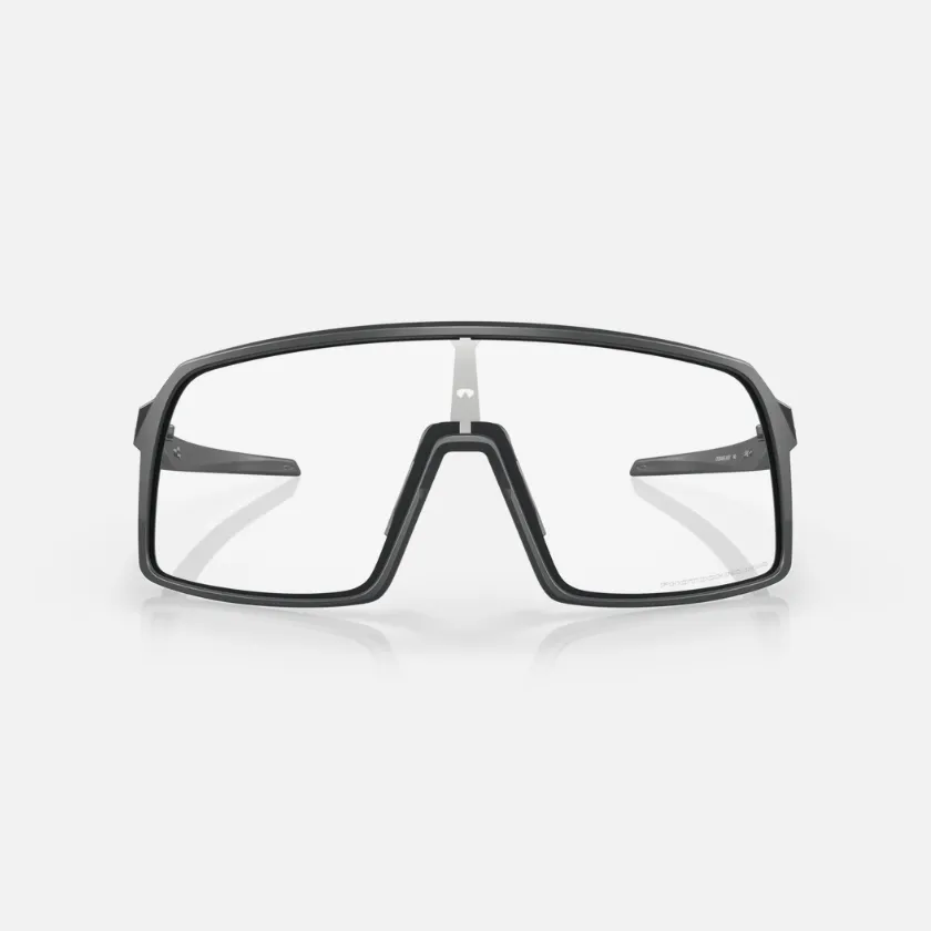 Oakley Sutro Matte Clear Black Iridium Photochromic Sunglasses Matte Carbon Frame