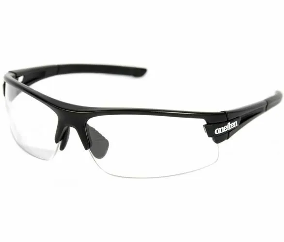 OneTen Half Frame Sports Glasses - Includes 3 Lenses - Matte Black