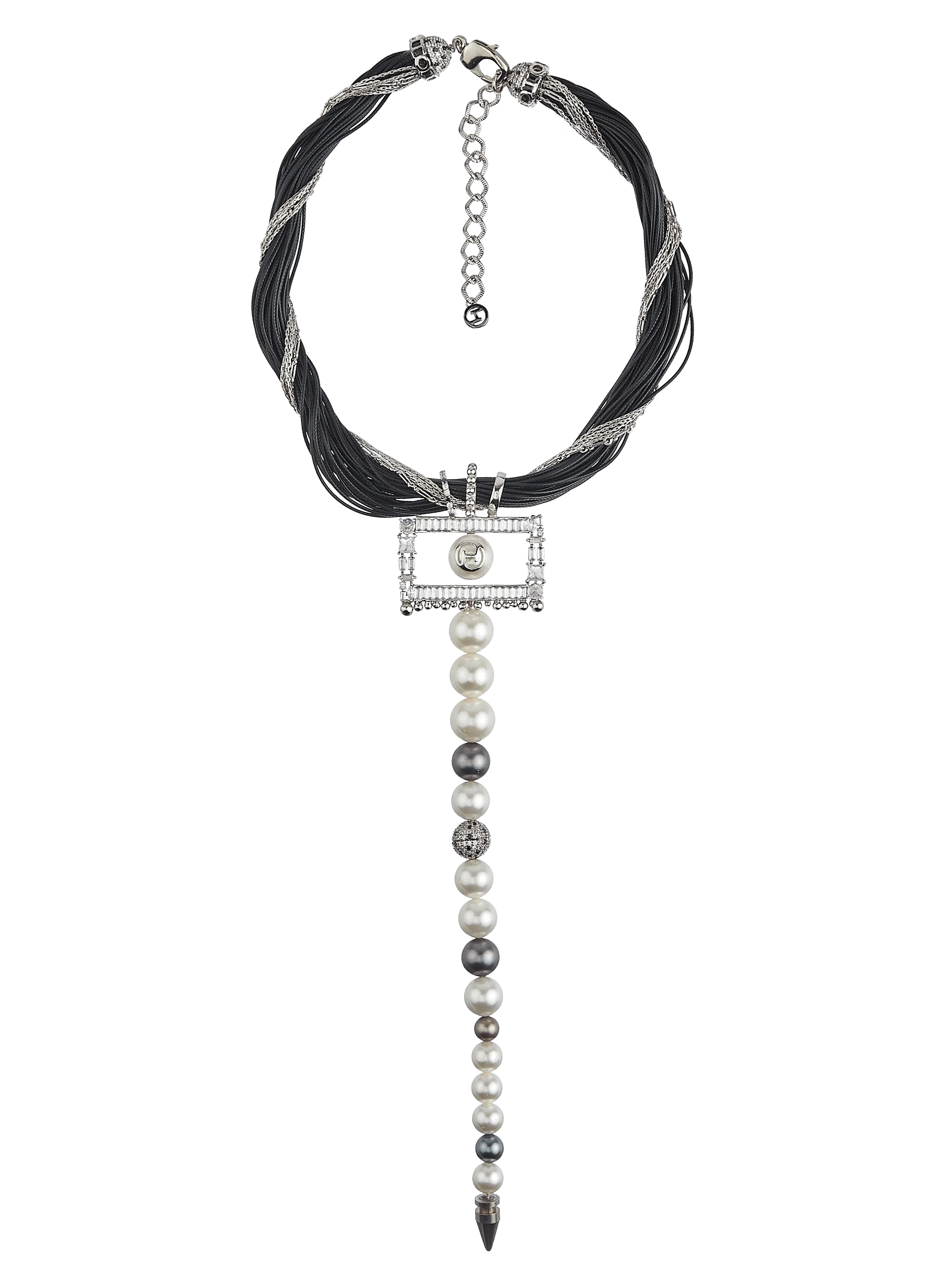 Outhouse   I    OH Abbots The Lynx Necklace Silver New OHAW19NE031